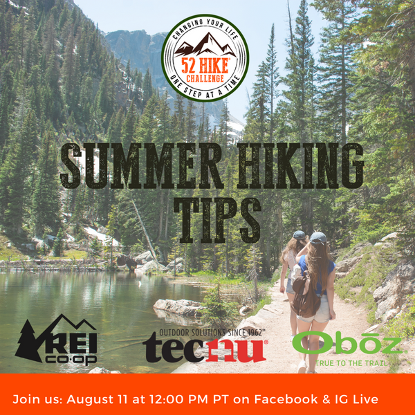 52 Hike Challenge Events, August 2022