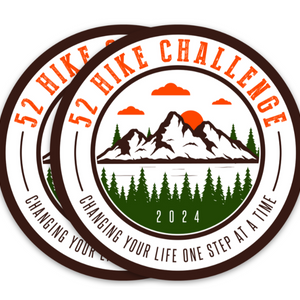 52 Hike Challenge 2024 Stickers Pack (2-Pack)