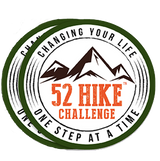 52 Hike Challenge Logo Stickers + Patch Bundle