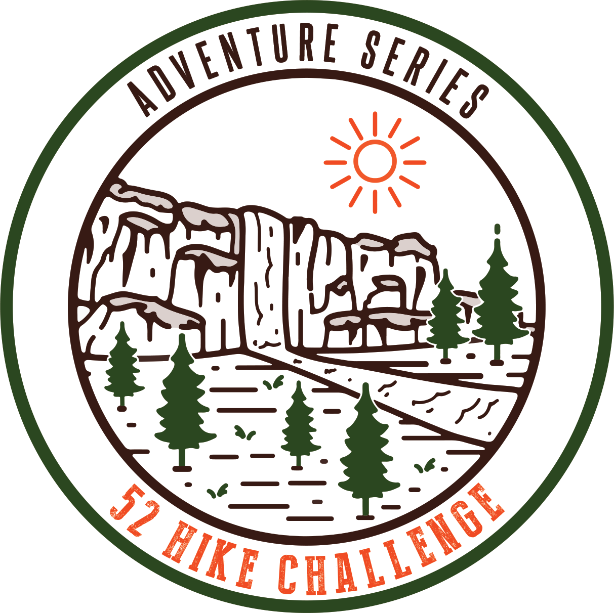 52 Hike Challenge Adventure Series Stickers Pack (2-Pack)