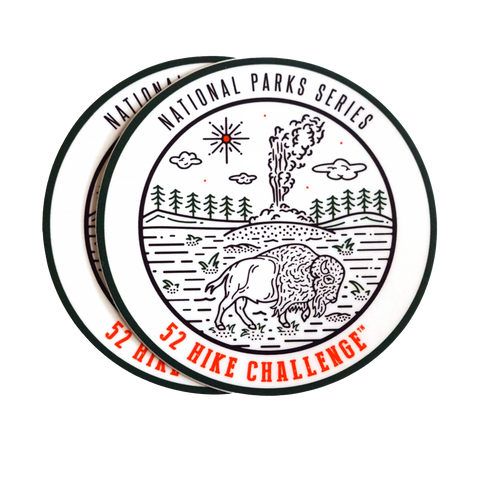 52 Hike Challenge National Parks Stickers (2-pack)