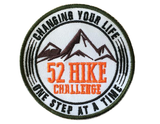 52 Hike Challenge Logo Stickers + Patch Bundle
