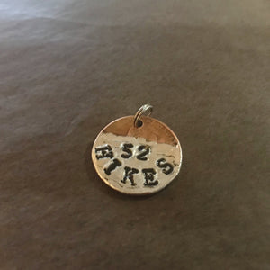 Solder Stamped "52 Hikes" Penny Charm