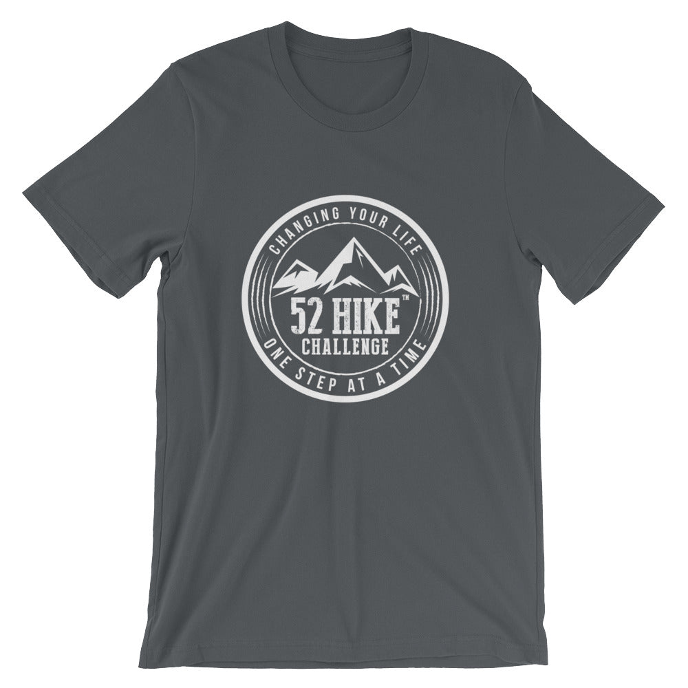 52 Hike Challenge White Logo Unisex Tee