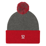 52 Hike Challenge "52" Pom-Pom Beanie