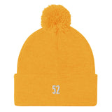52 Hike Challenge "52" Pom-Pom Beanie