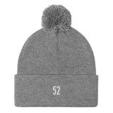 52 Hike Challenge "52" Pom-Pom Beanie