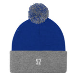 52 Hike Challenge "52" Pom-Pom Beanie