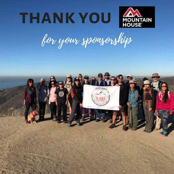 Special Thanks To Mountain House For Sponsoring 52 Hike Challenge In 2018