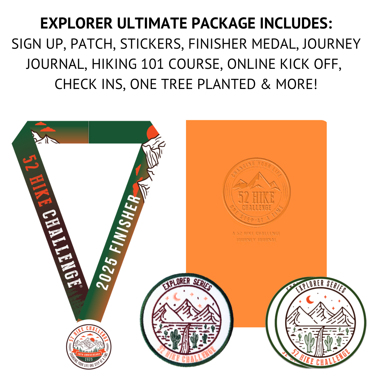52 Hike Challenge Explorer Series Sign Up + Ultimate Package