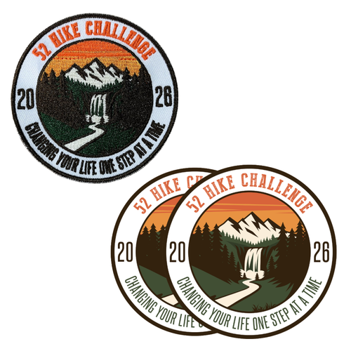 52 Hike Challenge 2026 Stickers + Patch Bundle