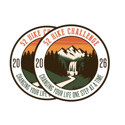 52 Hike Challenge 2026 Stickers Pack (2-Pack)
