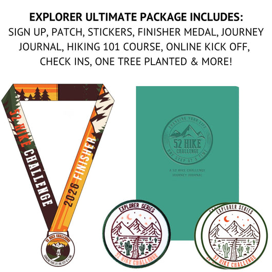 52 Hike Challenge Explorer Series Sign Up + Ultimate Package