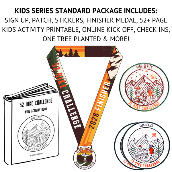 52 Hike Challenge Kids Series Sign Up + Standard Package