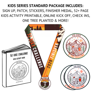 52 Hike Challenge Kids Series Sign Up + Standard Package