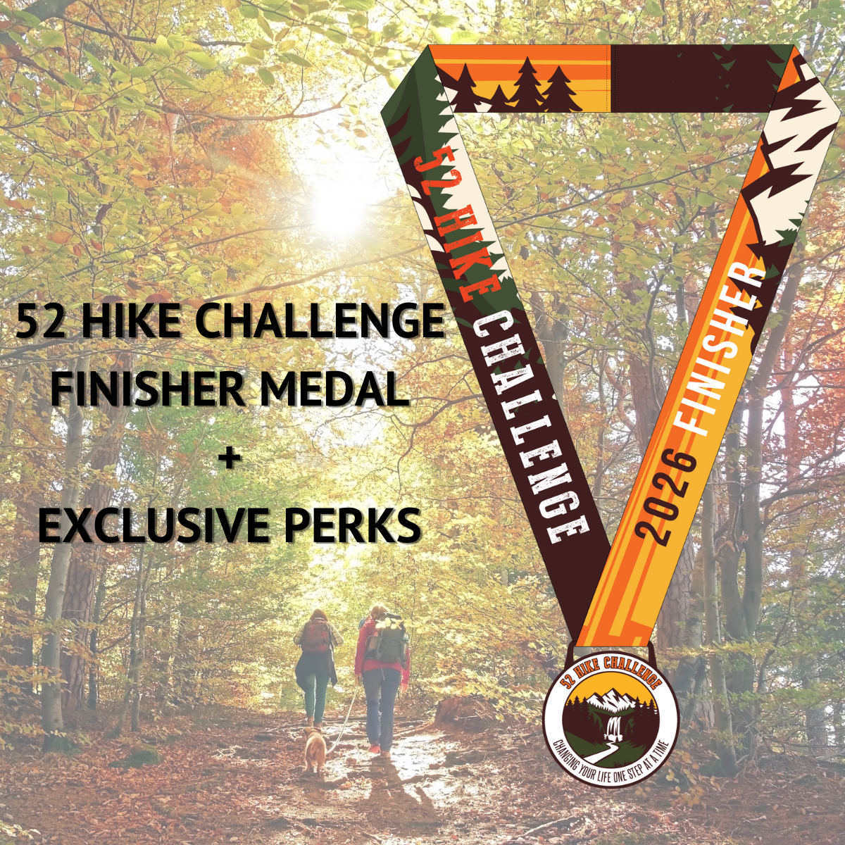 2026 52 Hike Challenge Finisher Medal