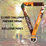 2026 52 Hike Challenge Finisher Medal