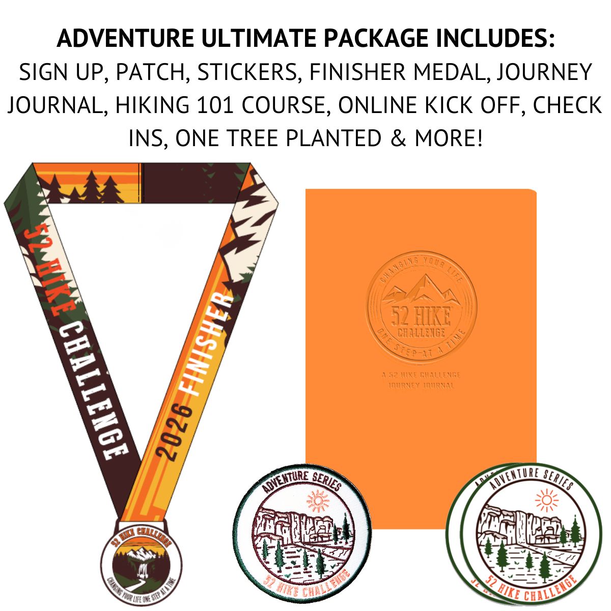 52 Hike Challenge Adventure Series Sign Up & Ultimate Package