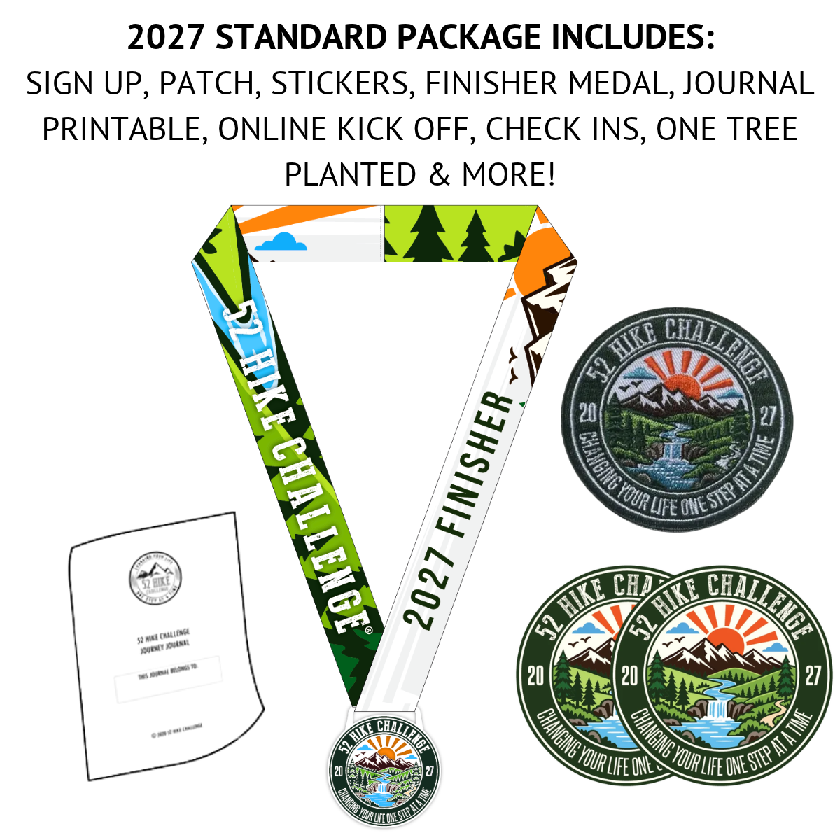 2027 52 Hike Challenge Sign Up + Standard Package