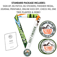 2027 52 Hike Challenge Sign Up + Standard Package