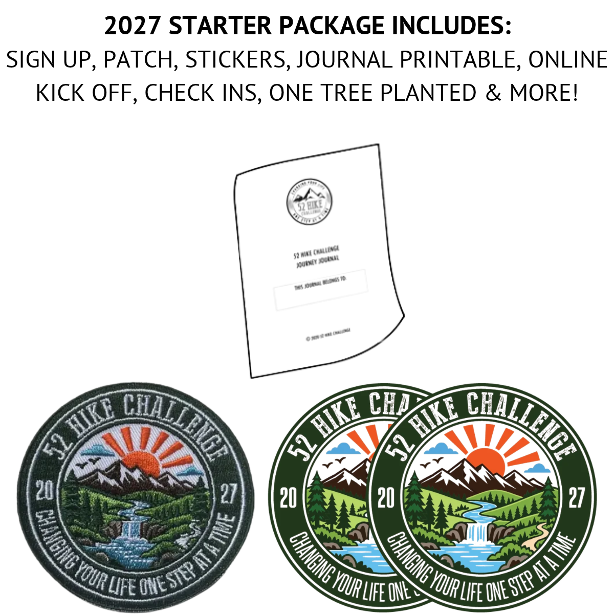 2027 52 Hike Challenge Sign Up + Starter Package