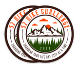 52 Hike Challenge 2024 Stickers Pack (2-Pack)