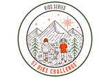 52 Hike Challenge Kids Series Stickers + Patch Bundle