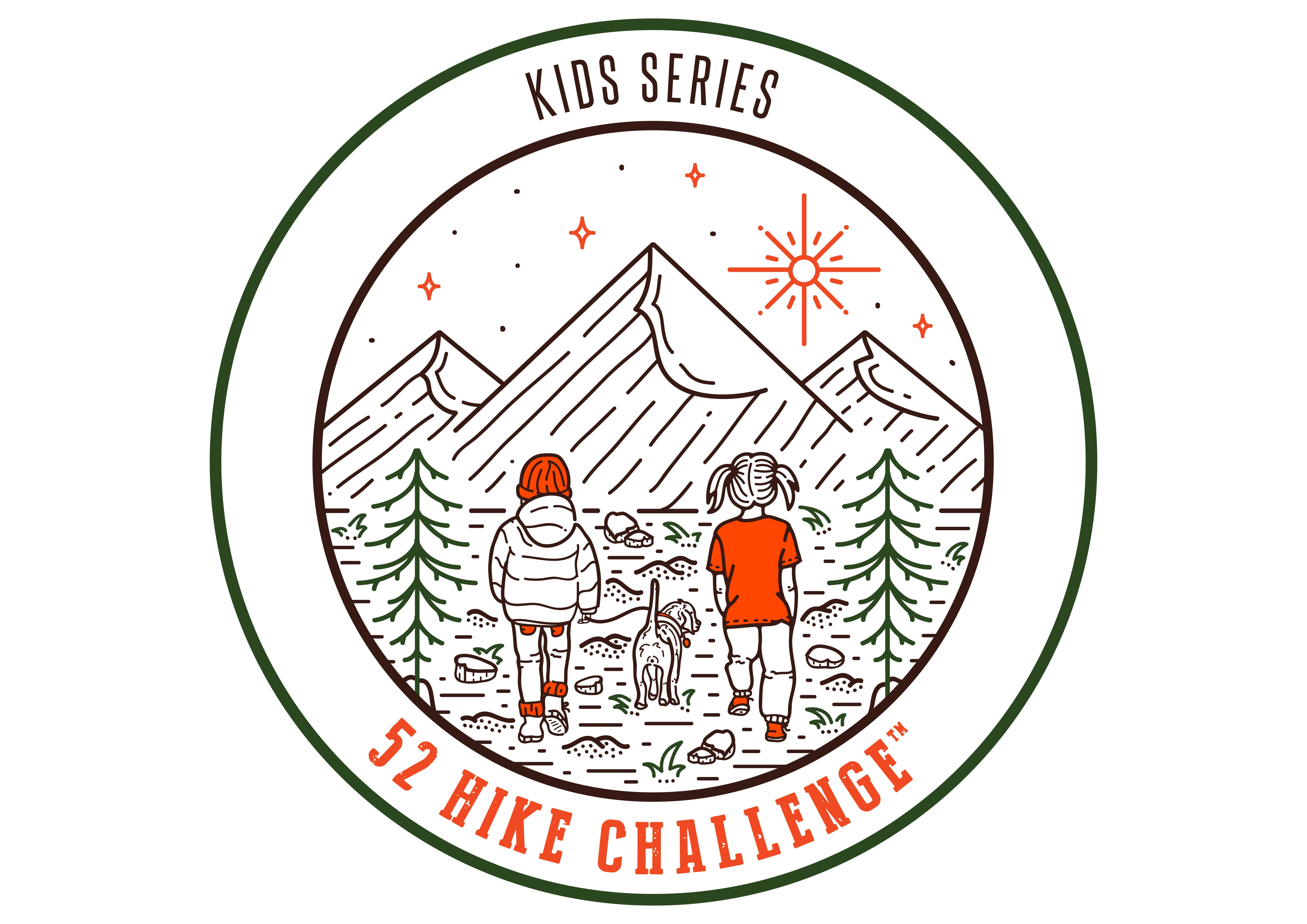 52 Hike Challenge Kids Series Stickers (2-Pack)