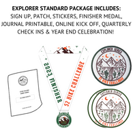 2023 Sign Up + 52 Hike Challenge Explorer Series Standard Package