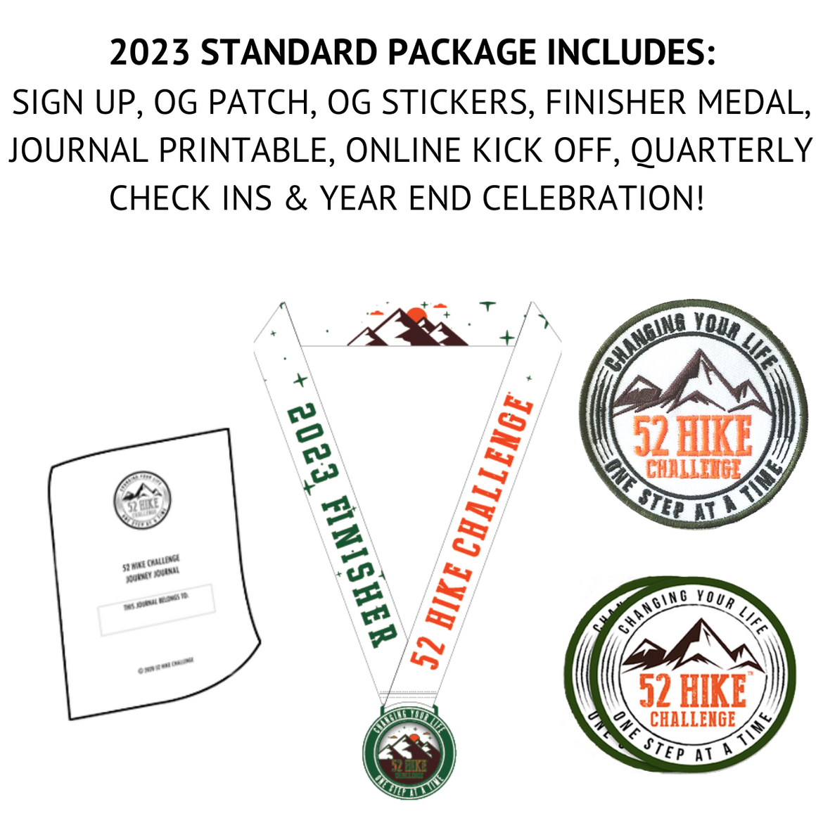 2023 52 Hike Challenge Sign Up + Standard Package