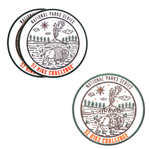 52 Hike Challenge National Parks Series Stickers + Patch Bundle