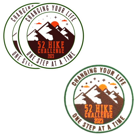52 Hike Challenge 2023 Stickers + Patch Bundle