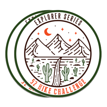 52 Hike Challenge Explorer Series Stickers Pack (2-Pack)