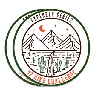 52 Hike Challenge Explorer Series Stickers Pack (2-Pack)