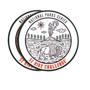 52 Hike Challenge National Parks Stickers (2-pack)