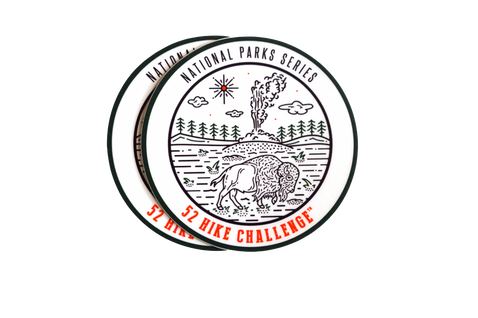 52 Hike Challenge National Parks Stickers (2-pack)