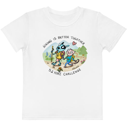 Hiking Is Better Together Kids Crew Neck T-Shirt 3T