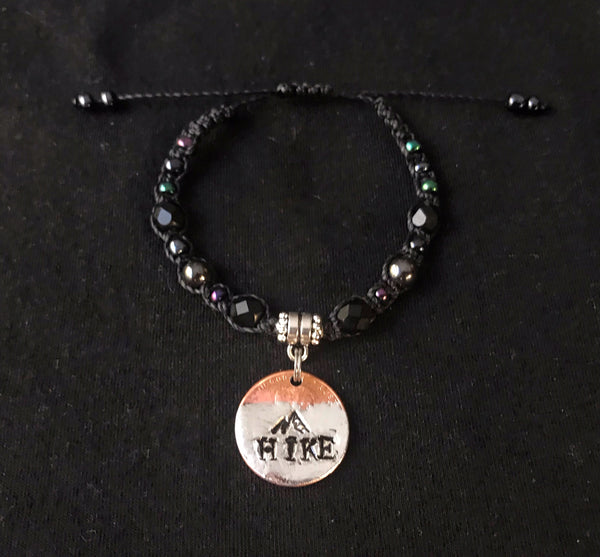 Solder Stamped "Hike" Penny Bracelet
