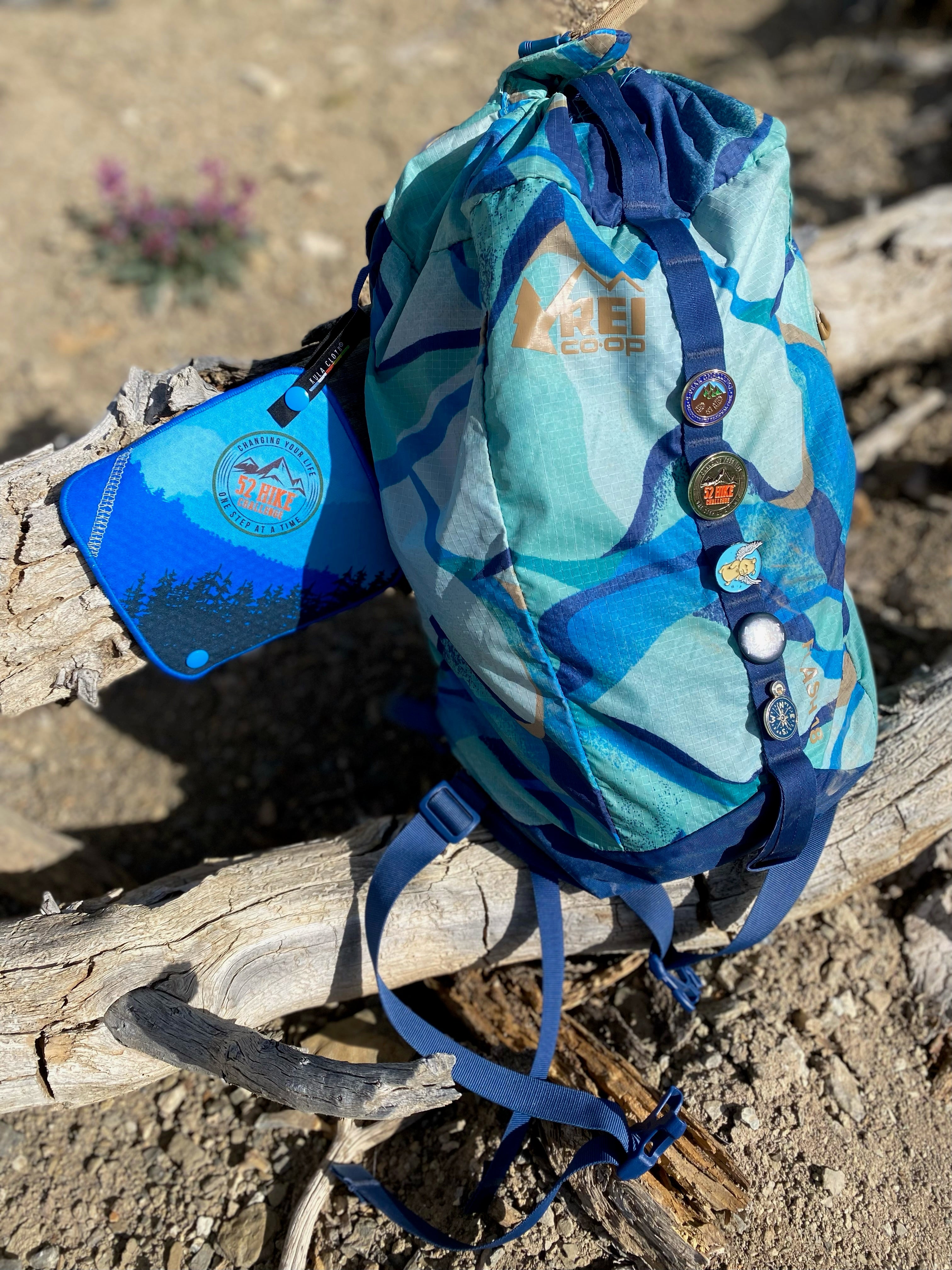 52 Hike Challenge Kula Cloth "Blue"