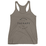 Women's Nature is My Therapy Racerback Tank