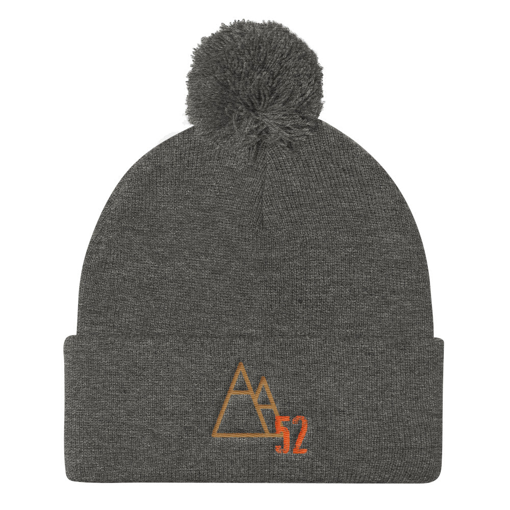 52 Logo + Mountain Pom Pom Beanie