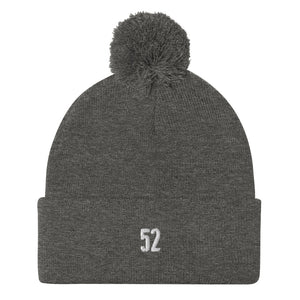 52 Hike Challenge "52" Pom-Pom Beanie